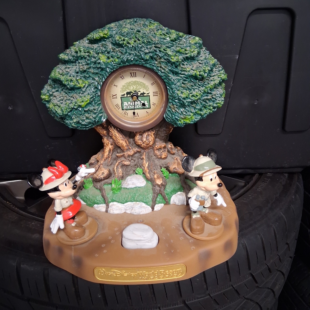Disney Adventure Tree Clock with Mickey and Minnie